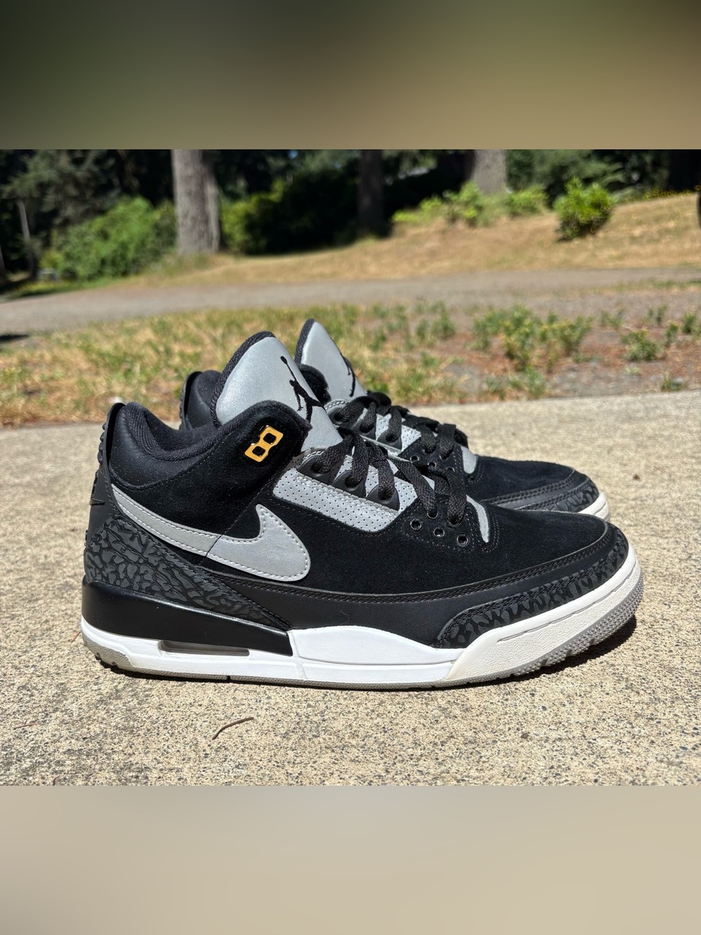 Nike Air Jordan 3 Retro Tinker H Black Cement 2019 CK4348-007 Size 9.5